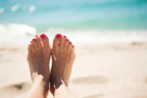 Healthy Summer Feet At The Beach