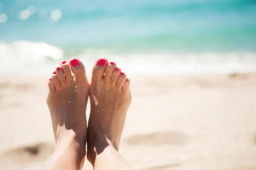 Healthy Summer Feet At The Beach