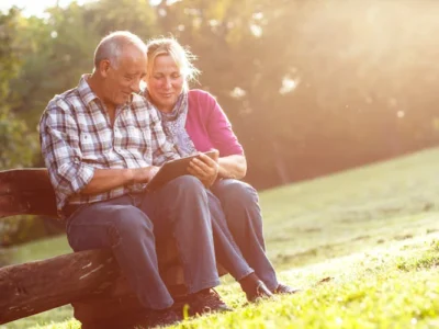 elderly people with foot pain