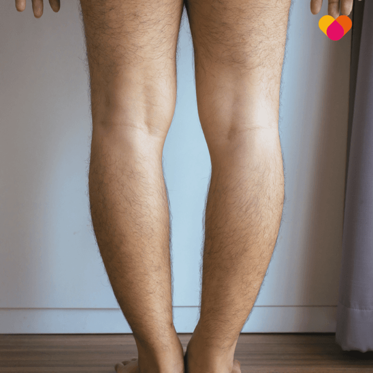 Person with bow legs