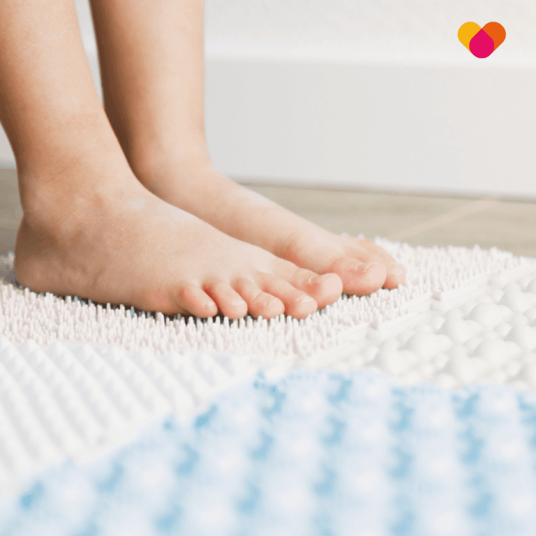 Woman with foot pain