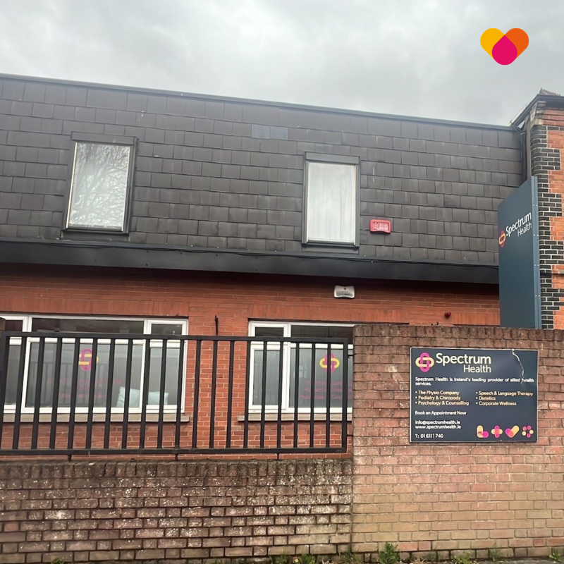 Image of Spectrum Health clinic in Drumcondra Co. Dublin, which provides physiotherapy and podiatry services.