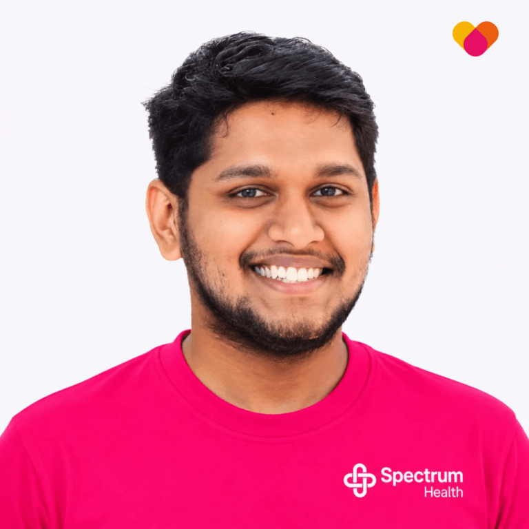 Rahul Krishnan, physiotherapist at Spectrum Health