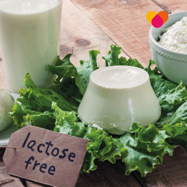 Lactose-Intolerance A table with a selection of lactose free foods